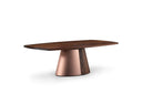 Orion Dining Table with Timber + Metal Base
