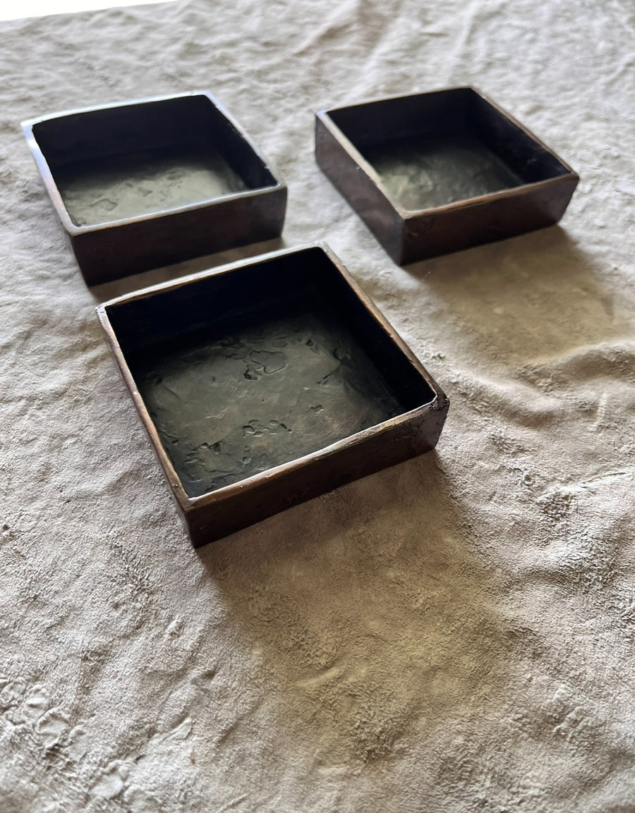 Patinated Cast Bronze Tray
