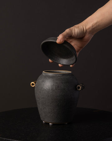 Small Ceramic Vessel w/Lid