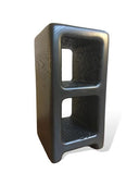 Blackened Ash Cinder Block Side Table