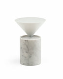 Laurel Side Table in Marble