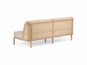Throne Sofa with Rattan