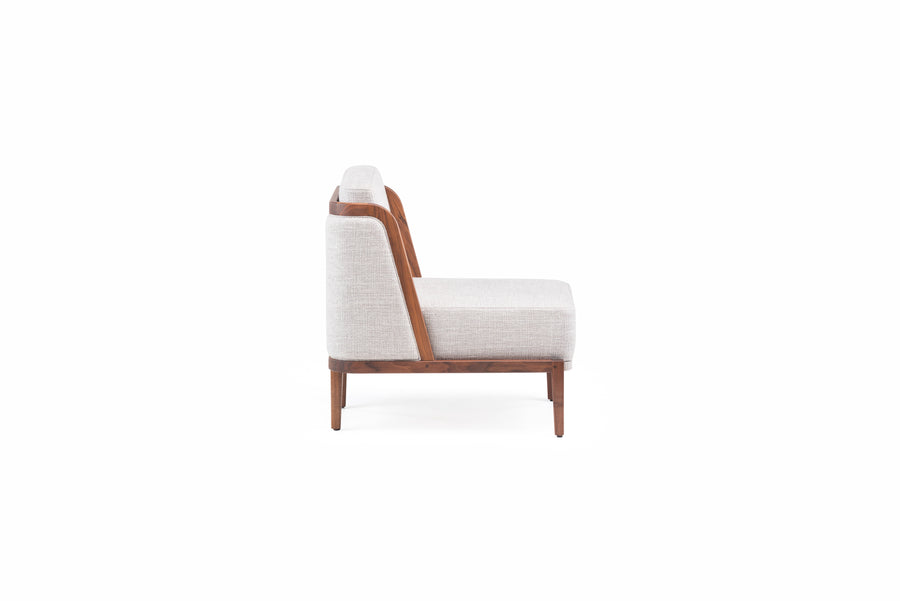 Throne Lounge Chair with Upholstery