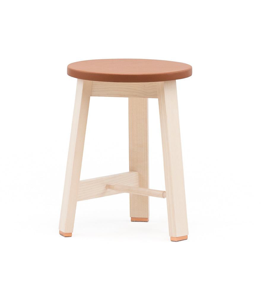 Stool with Upholstered Seat
