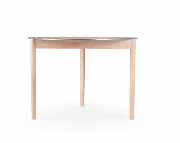Sidekicks Small Dining Table with Polished Aluminum Top