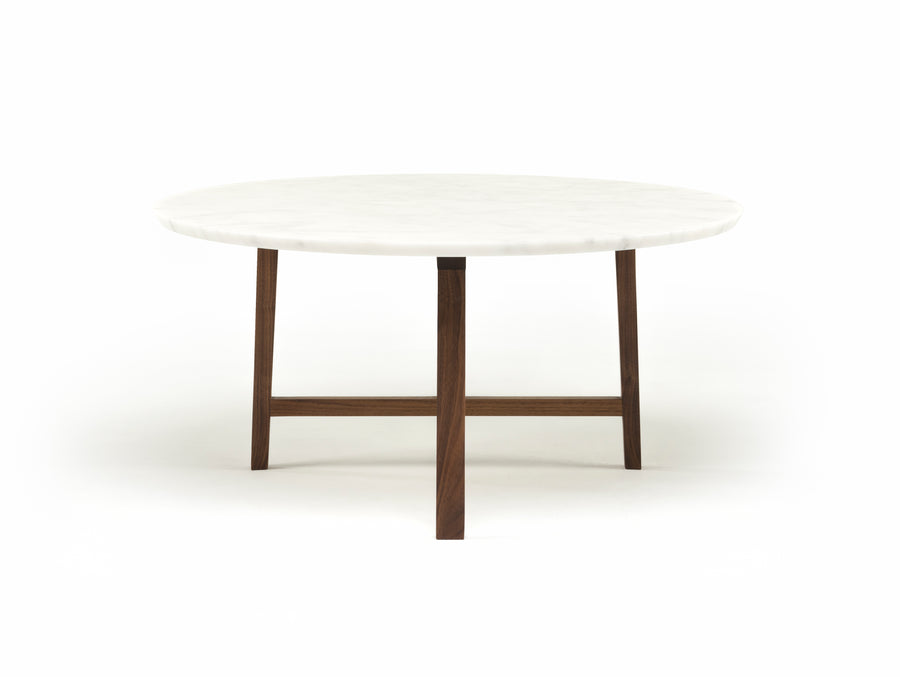 Trio Round Coffee Table with Marble Top