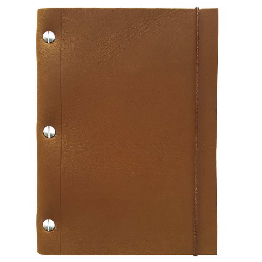 Medium Leather Notebook in Brown