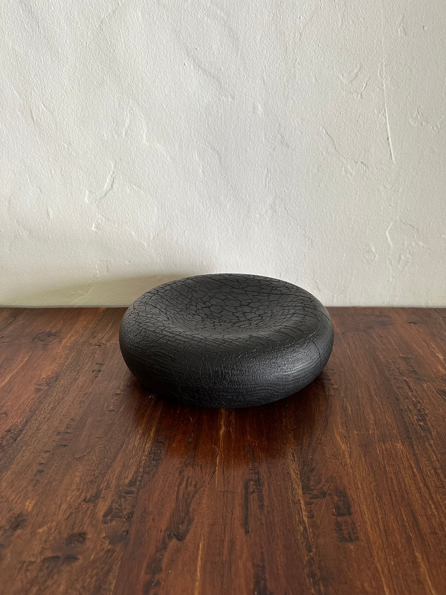 Shou Sugi Ban Turned Oak Bowl