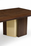 Izar Dining Table with Brass