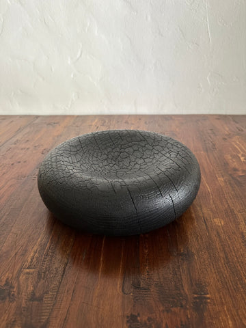 Shou Sugi Ban Turned Oak Bowl