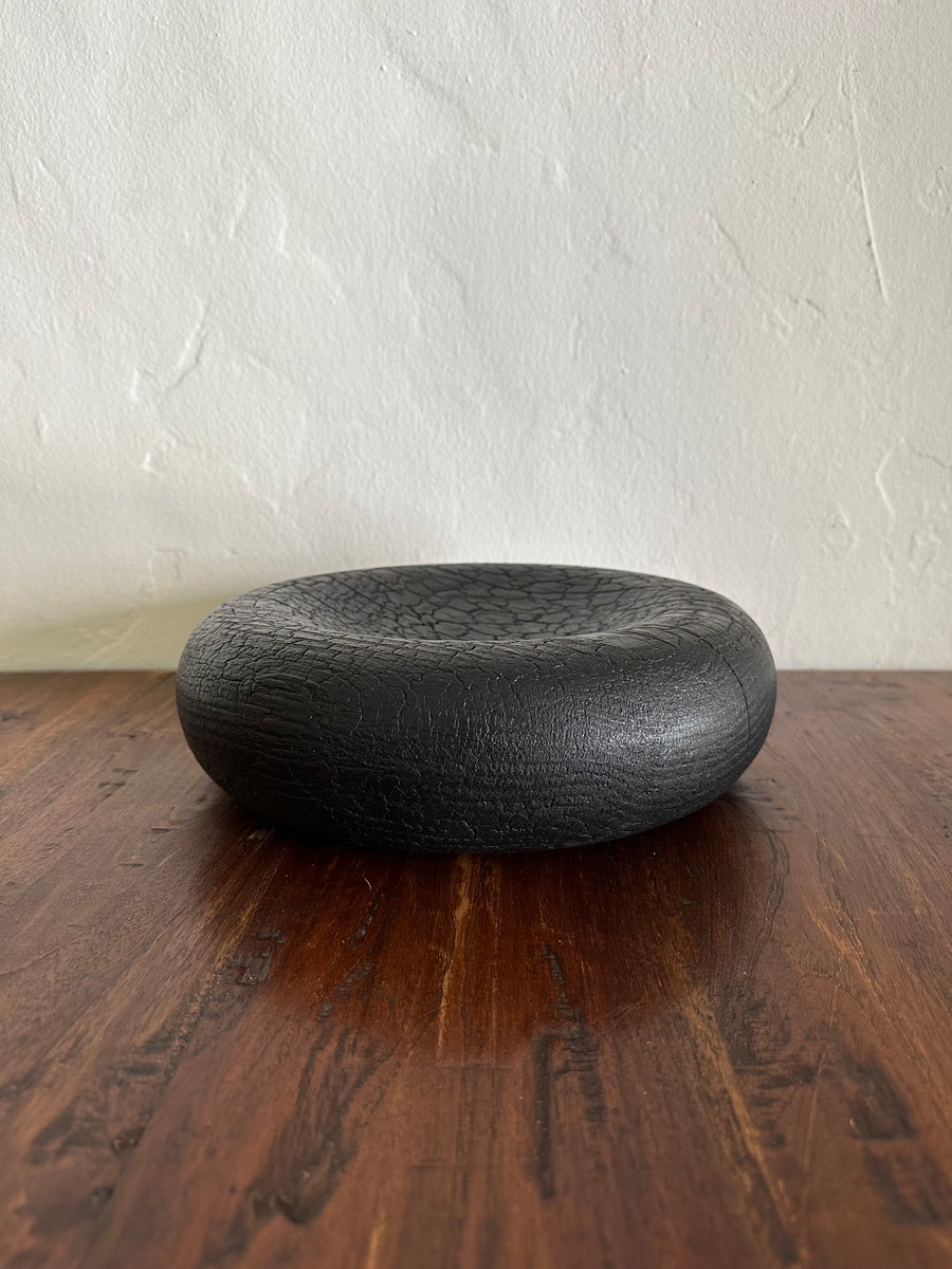 Shou Sugi Ban Turned Oak Bowl