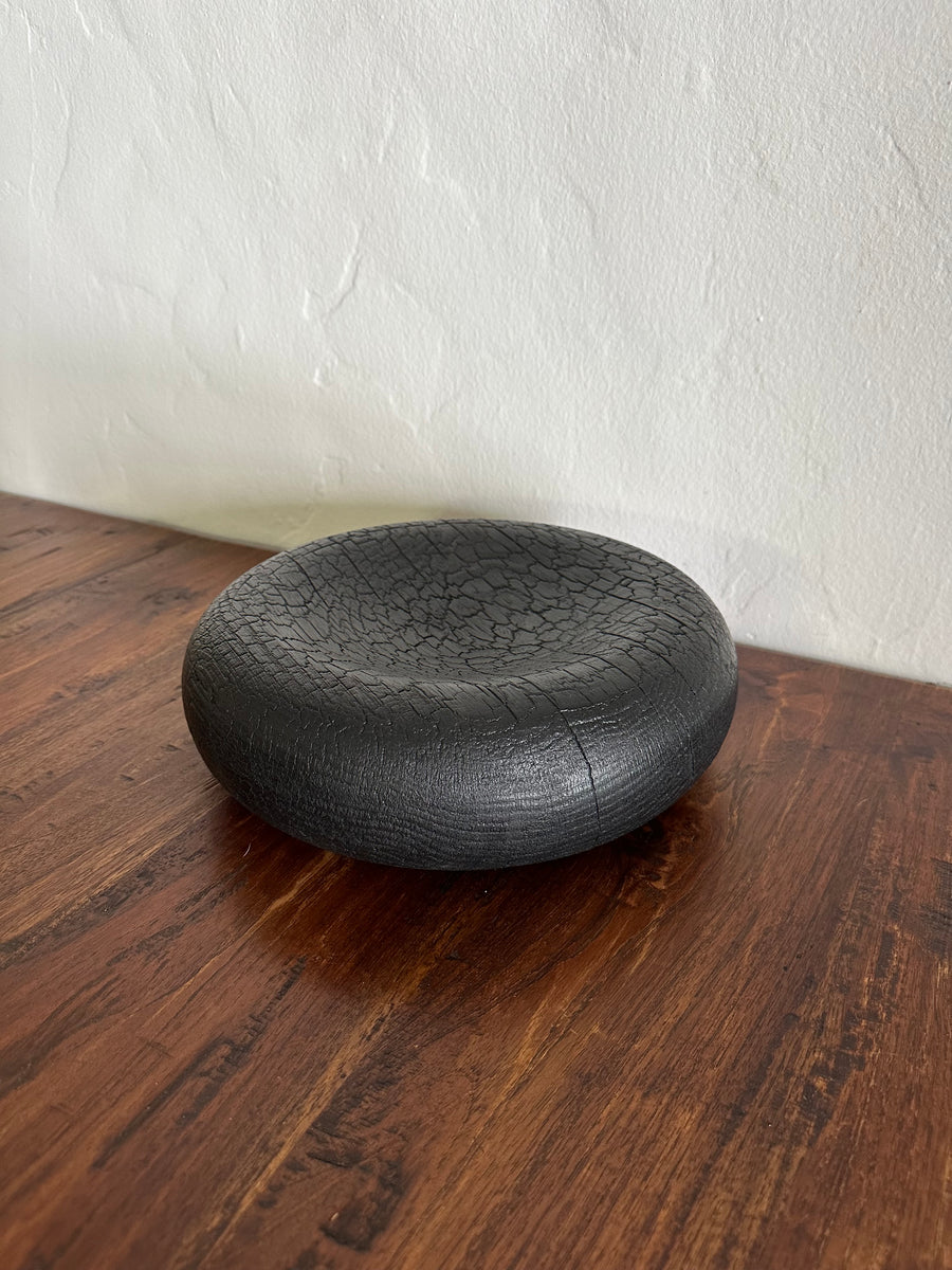 Shou Sugi Ban Turned Oak Bowl