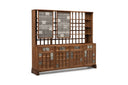 ARTS & CRAFTS 4-UNIT TALL CABINET with CATARINA RICCABONA TEXTILE