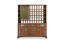 ARTS AND CRAFTS 3-UNIT CABINET with FLORES TEXTILE