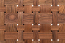 ARTS AND CRAFTS 3-UNIT CABINET with WOVEN TIMBER