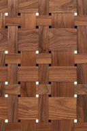 ARTS AND CRAFTS 4-UNIT CABINET with WOVEN TIMBER