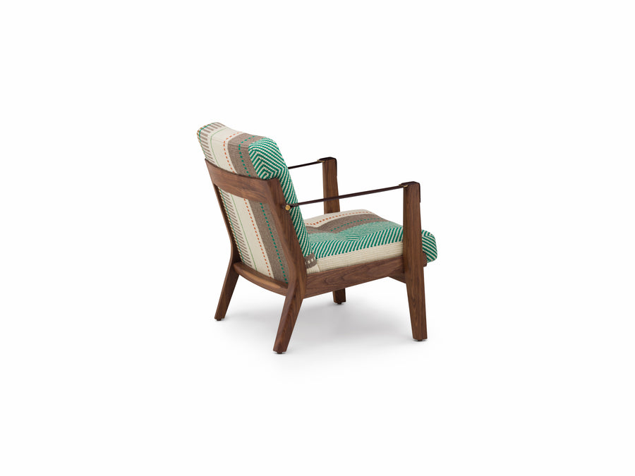 Capo Lounge Armchair with Manta Espinhada Verde Upholstery