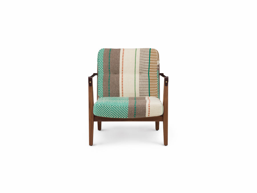 Capo Lounge Armchair with Manta Espinhada Verde Upholstery