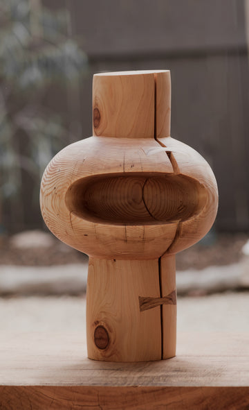 Carved Cedar Sculpture