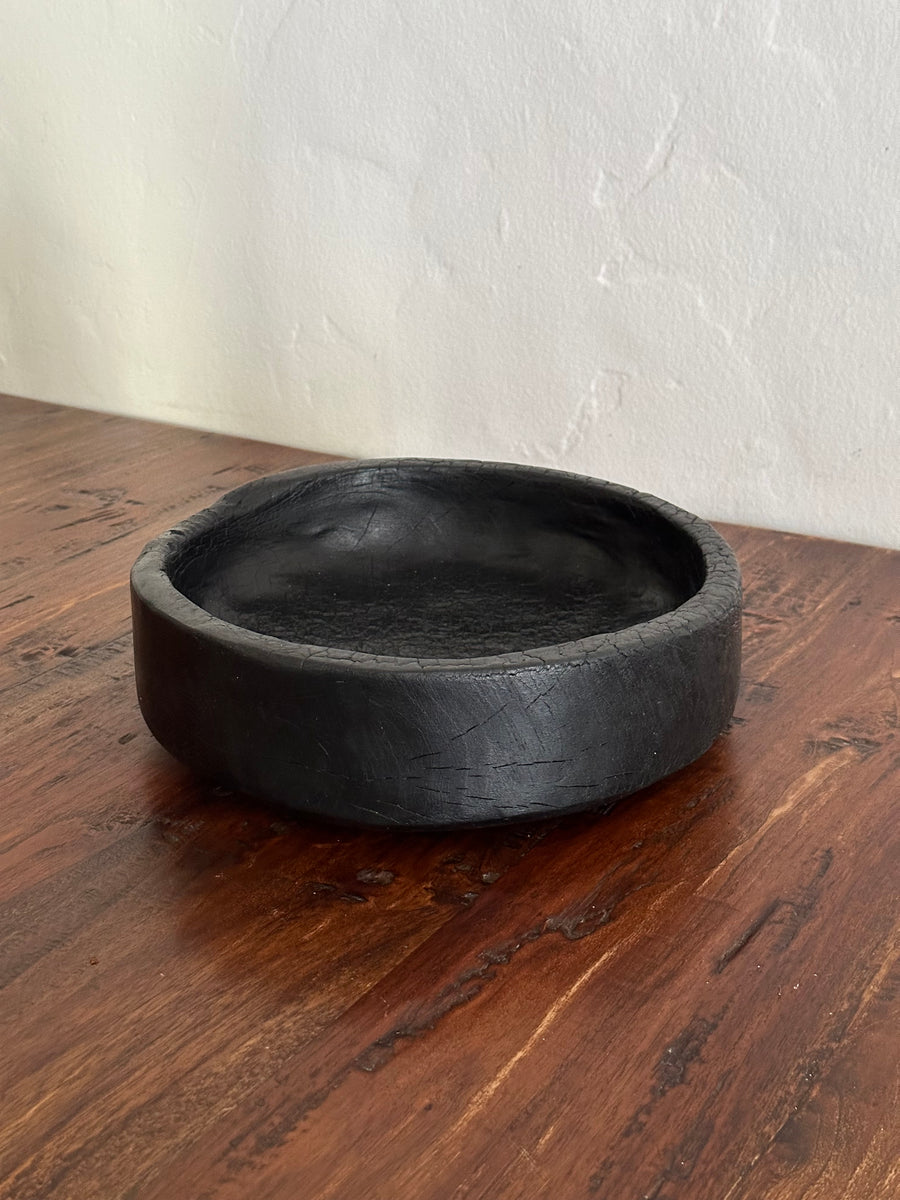 Shou Sugi Ban Hand Carved Teak Bowl