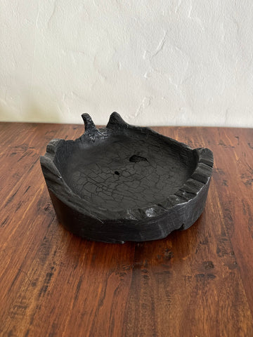 Shou Sugi Ban Hand Carved Teak Bowl