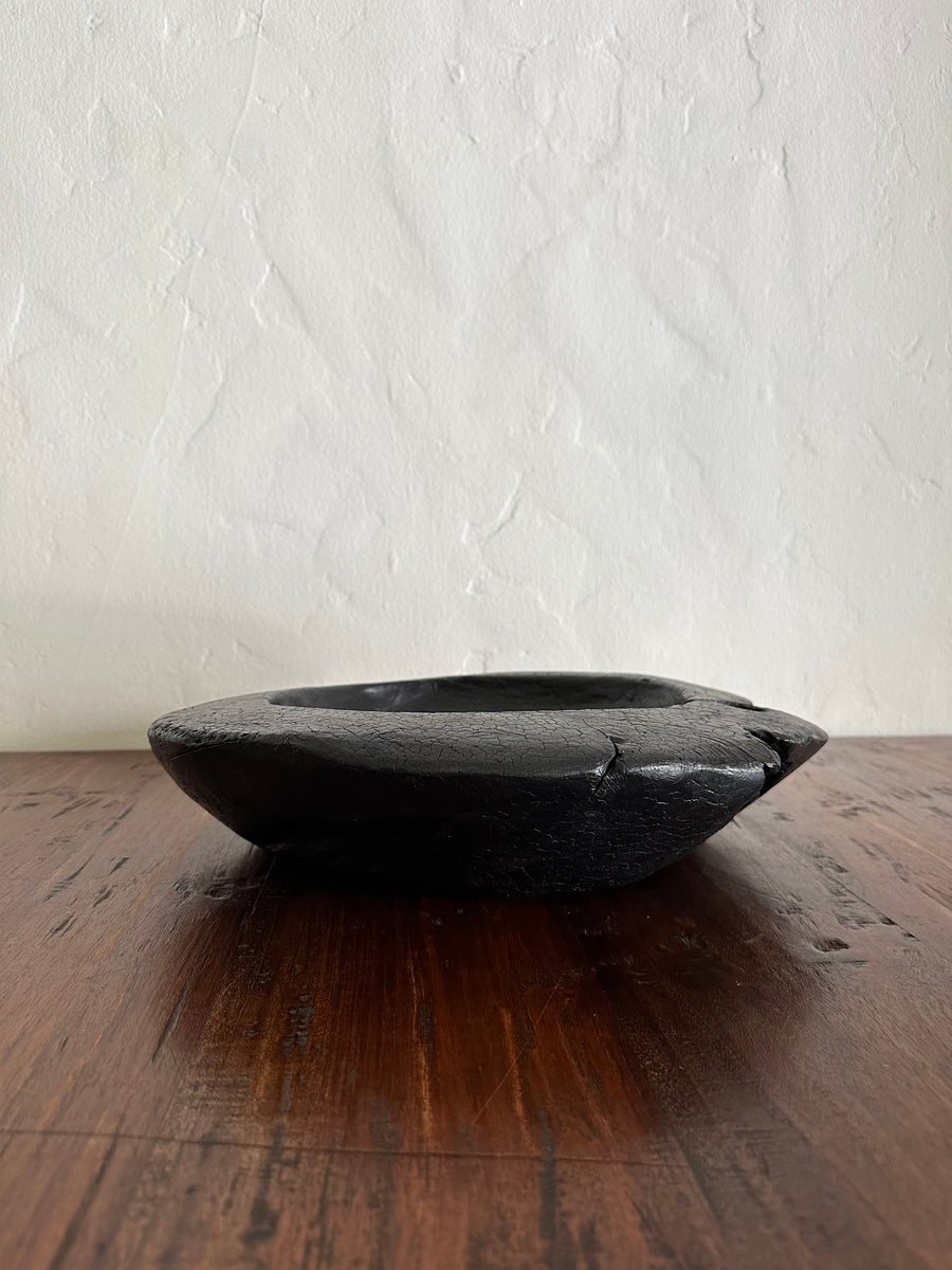 Shou Sugi Ban Hand Carved Teak Bowl