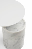Laurel Side Table in Marble