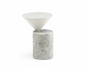 Laurel Side Table in Marble