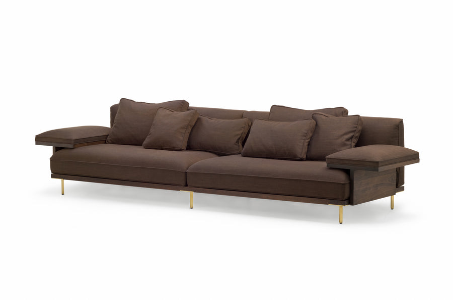 Belle Reeve Sofa System - Long Sofa with Two Flat Armrests
