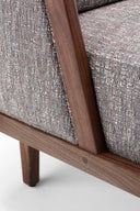 Throne Lounge Chair with Upholstery