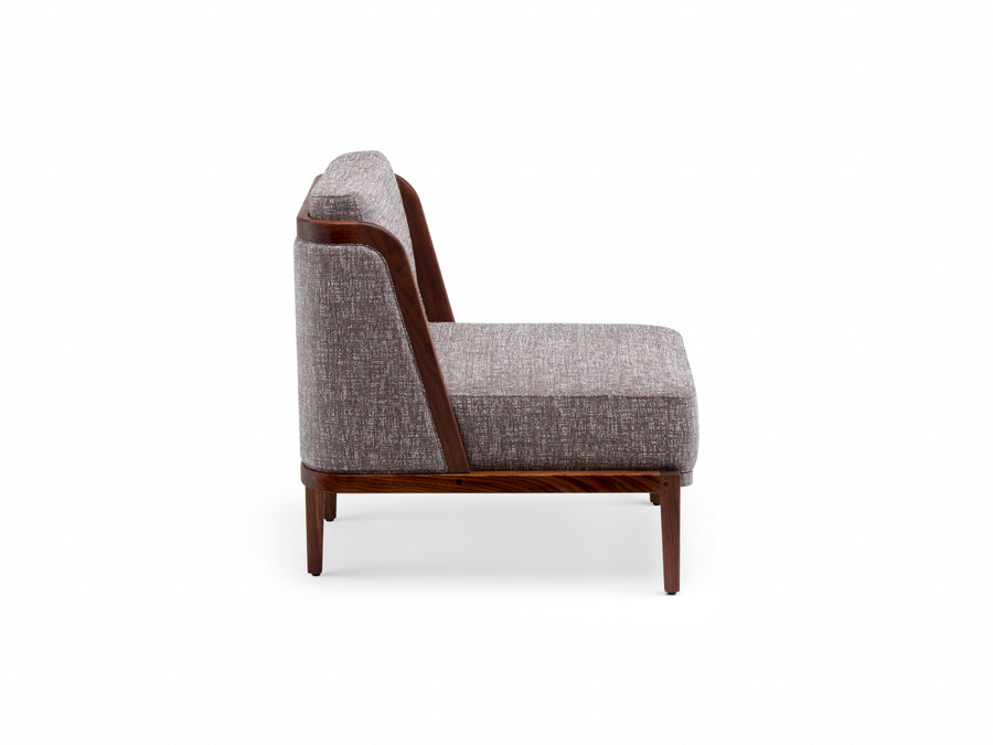 Throne Lounge Chair with Upholstery
