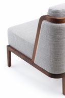 Throne Lounge Chair with Upholstery