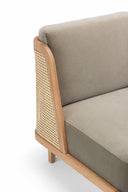 Throne Lounge Chair with Rattan