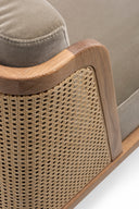 Throne Lounge Chair with Rattan
