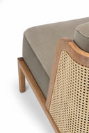 Throne Lounge Chair with Rattan