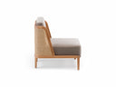 Throne Lounge Chair with Rattan