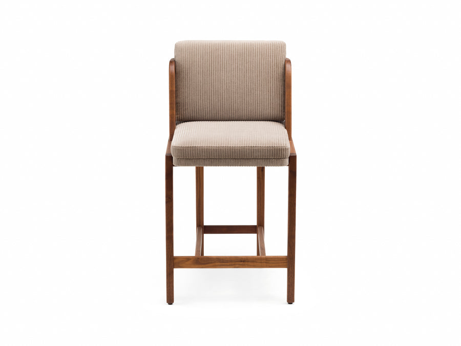 Throne Barstool with Rattan