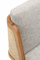 Throne Dining Chair with Rattan