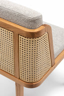 Throne Dining Chair with Rattan