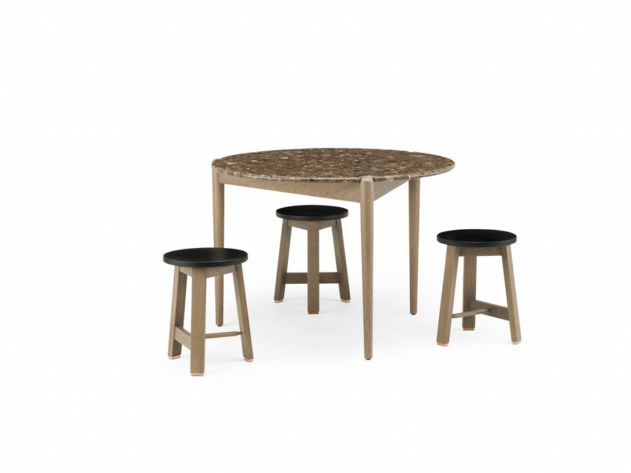 Stool with Upholstered Seat