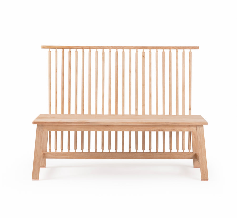 Two Seater Bench with Back