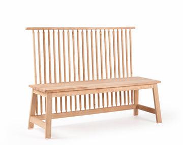 Two Seater Bench with Back
