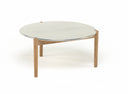 Sidekicks Coffee Table with Polished Aluminum Top