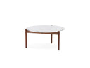 Sidekicks Coffee Table with Polished Aluminum Top