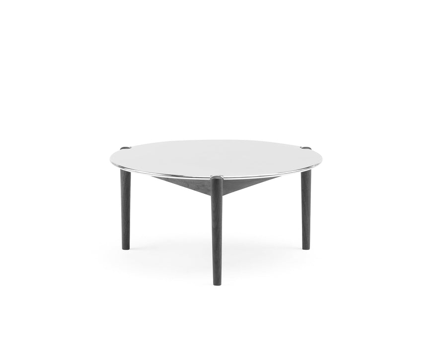 Sidekicks Coffee Table with Polished Aluminum Top