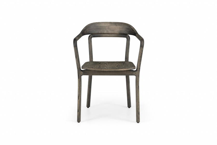Duet Chair with Wood Seat