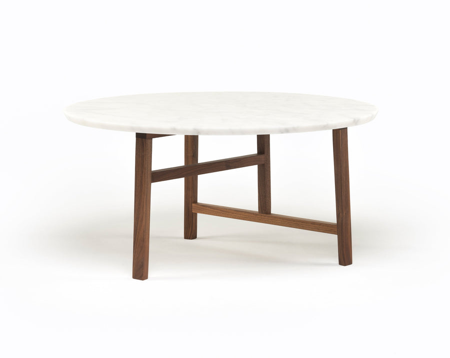 Trio Round Coffee Table with Marble Top