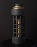 Ceramic Building Lantern Sculpture