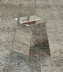 Ssang Mirror Polished Aluminum Stool
