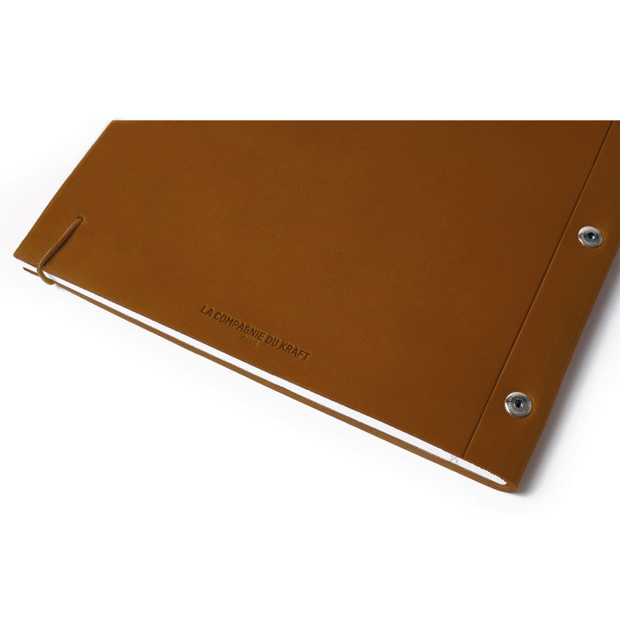 Large Leather Notebook in Brown